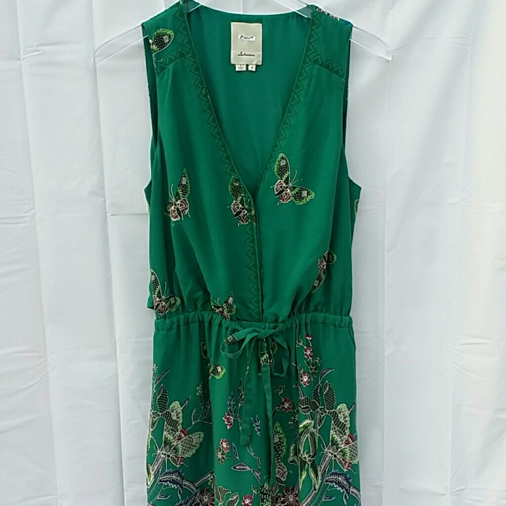 ANTHROPOLOGIE Elevenses Papillon Butterfly Romper